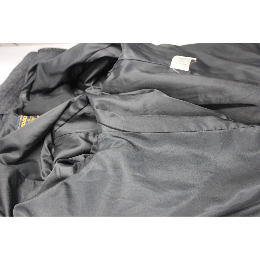 Woolrich‎ Vintage Style Wool Jacket Women's Small Charcoal Gray Full Zip Classic